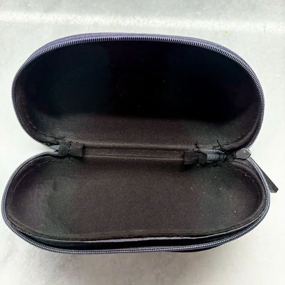 Costa Del Mar Textured Logo Zipper Soft Lined Eyeglass Sunglasses Case Black OS